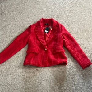 FATE Red Tweed Women's Jacket, small